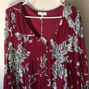Long sleeve floral dress